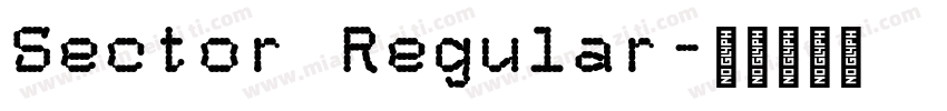 Sector Regular字体转换